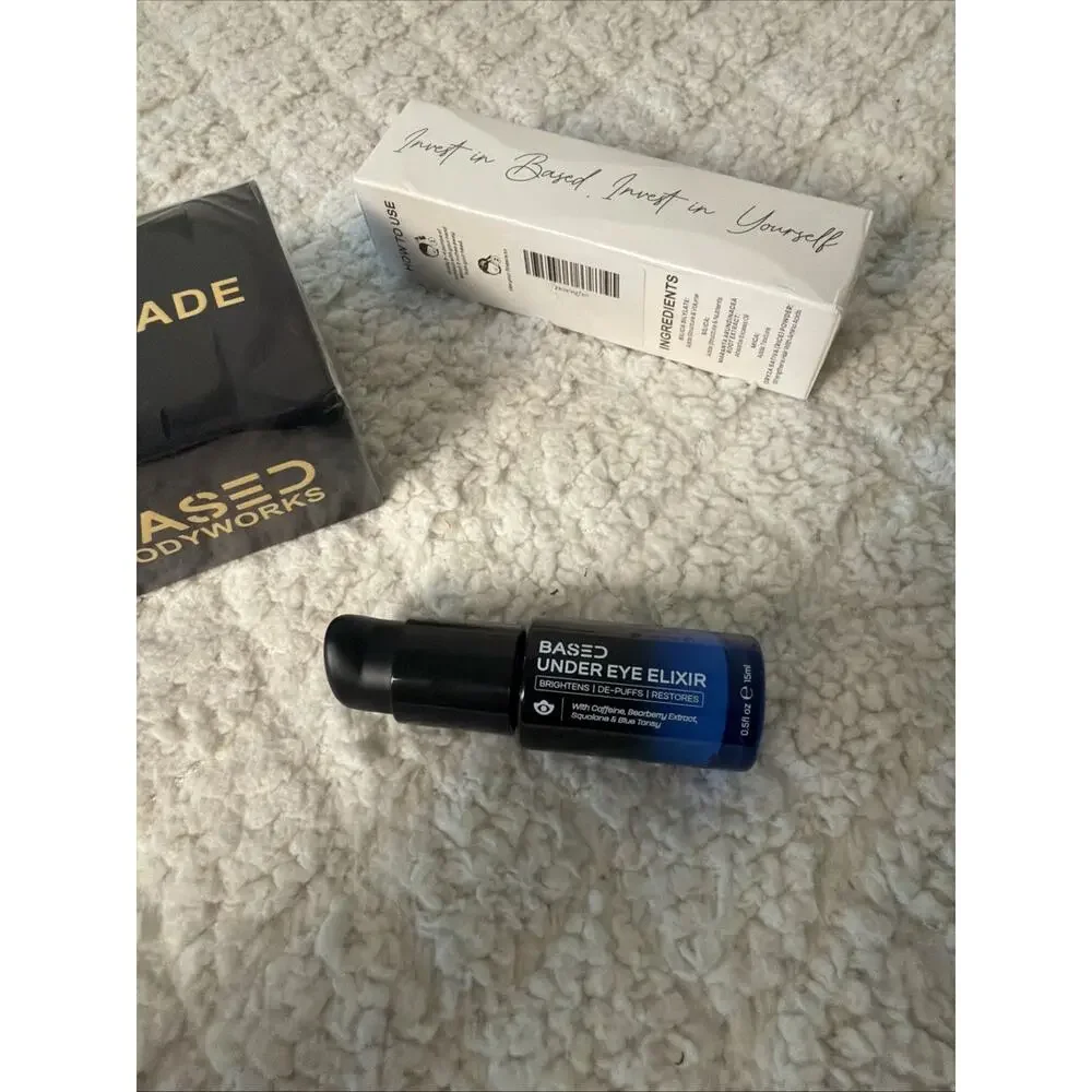 Based Body Works Textured Powder + Pomade + Under Eye Elixir 15ml Restores
